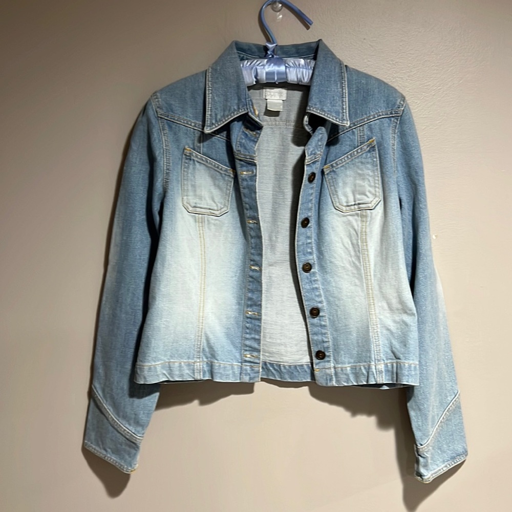 Light Washed Blue Color Denim Jean Jacket